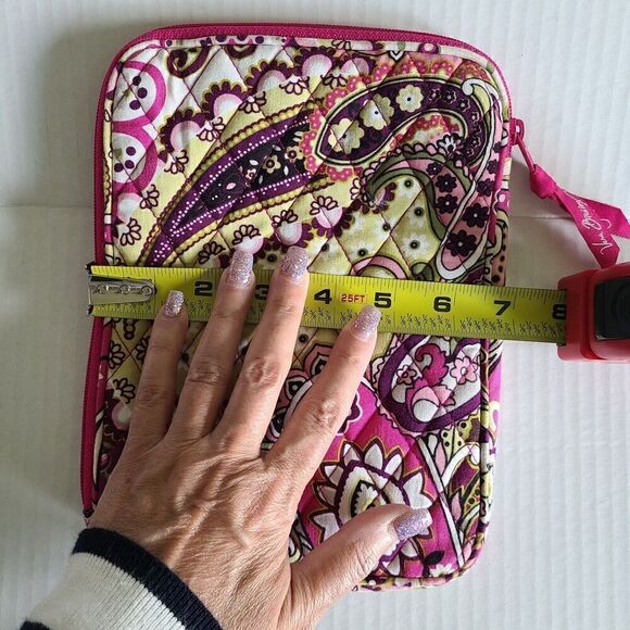 Vera Bradley Tablet Mini iPad Sleeve 9" x 6.5" Pink Very‎ Berry Paisley Case - Picture 10 of 10